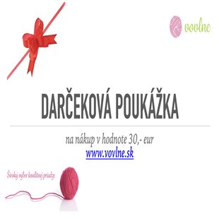 Darčeková poukážka 30eur